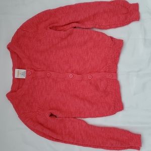 Girls Toddler Button Cardigan Sweater in Pink